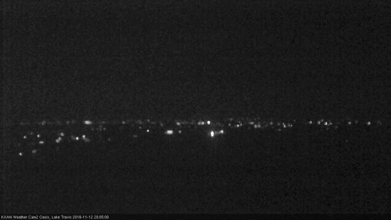 Lake Travis webcam, November 12, 2016 7:30 PM CT