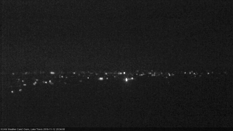 Lake Travis webcam, November 12, 2016 8:05 PM CT