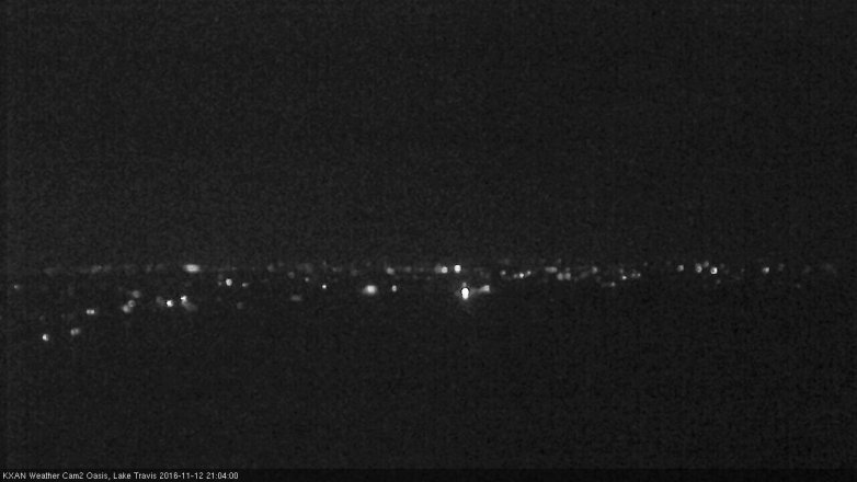 Lake Travis webcam, November 12, 2016 8:30 PM CT