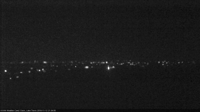 Lake Travis webcam, November 12, 2016 8:40 PM CT