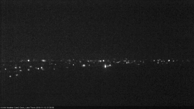 Lake Travis webcam, November 12, 2016 8:50 PM CT
