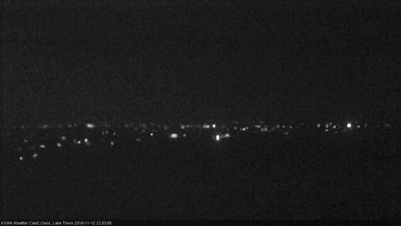 Lake Travis webcam, November 12, 2016 9:10 PM CT
