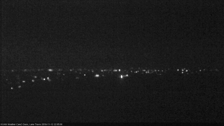 Lake Travis webcam, November 12, 2016 9:25 PM CT