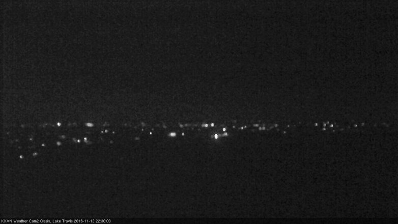 Lake Travis webcam, November 12, 2016 9:50 PM CT