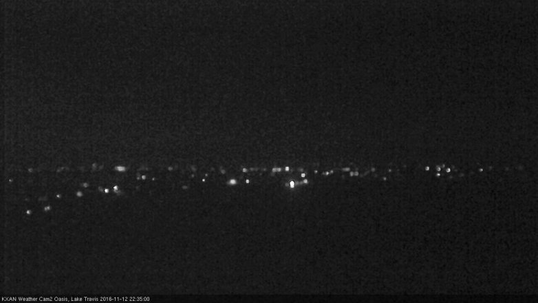 Lake Travis webcam, November 12, 2016 9:55 PM CT