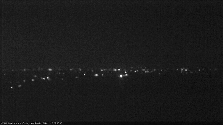 Lake Travis webcam, November 12, 2016 10:00 PM CT