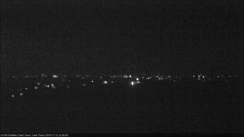 Lake Travis webcam, November 12, 2016 10:05 PM CT