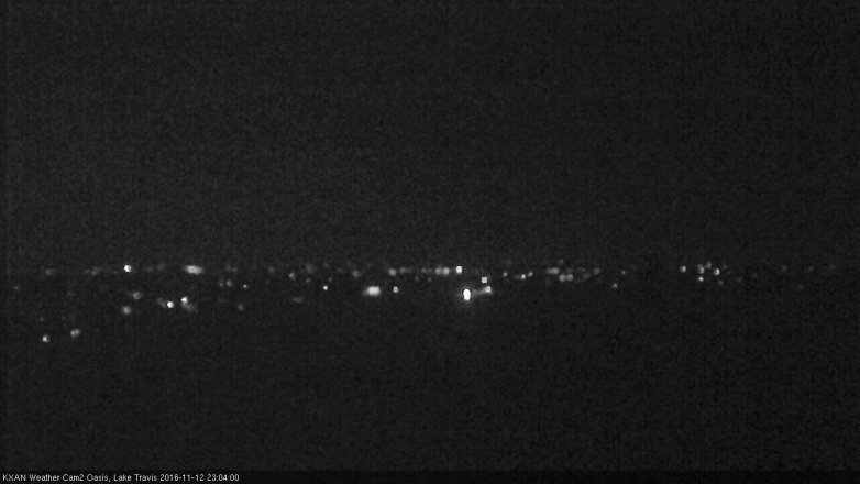 Lake Travis webcam, November 12, 2016 10:15 PM CT