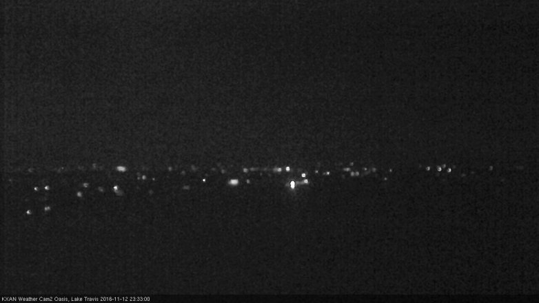 Lake Travis webcam, November 12, 2016 10:45 PM CT