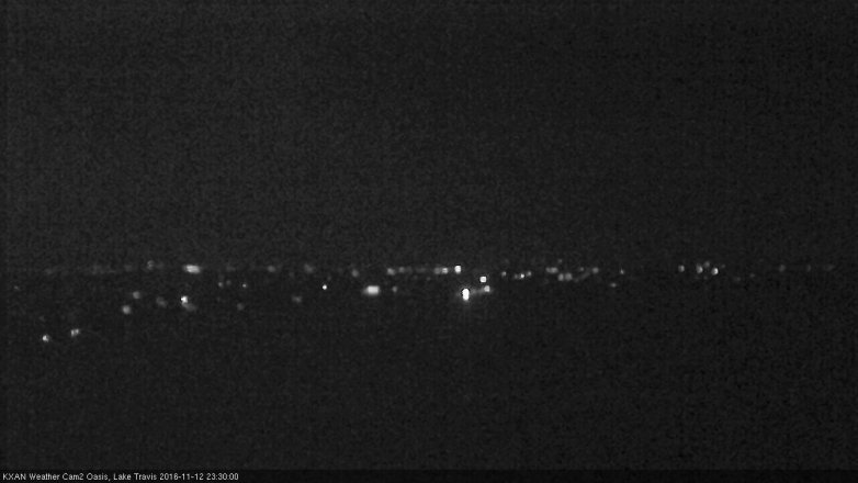 Lake Travis webcam, November 12, 2016 10:50 PM CT