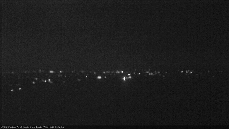 Lake Travis webcam, November 12, 2016 10:55 PM CT