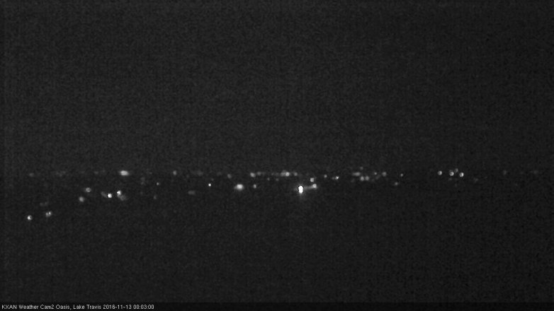 Lake Travis webcam, November 12, 2016 11:15 PM CT