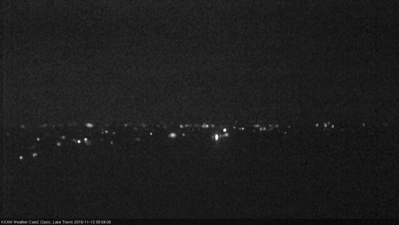Lake Travis webcam, November 12, 2016 11:20 PM CT