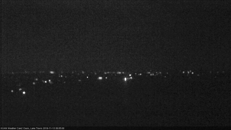 Lake Travis webcam, November 12, 2016 11:30 PM CT