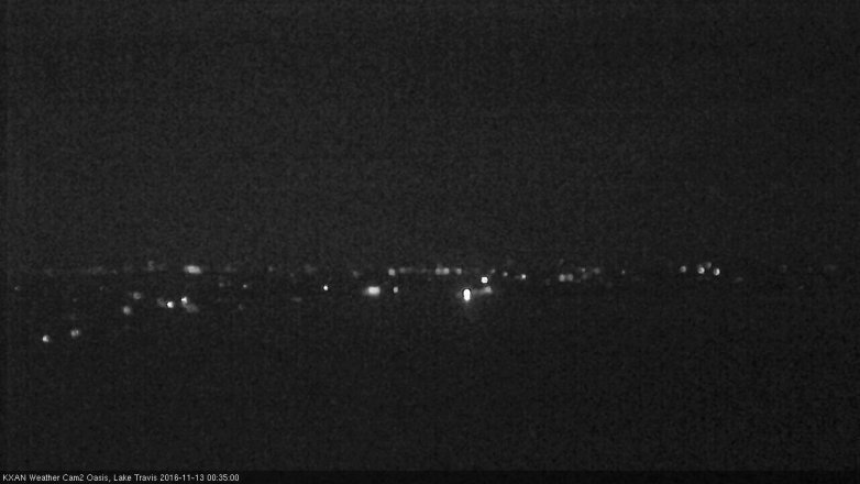 Lake Travis webcam, November 12, 2016 11:40 PM CT