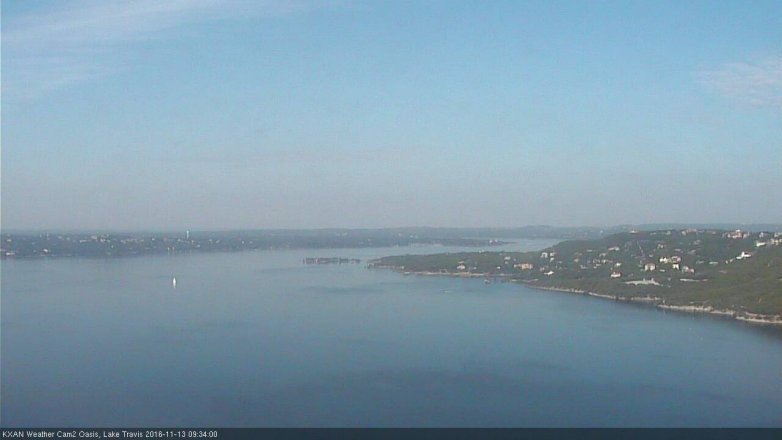 Lake Travis webcam, November 13, 2016 9:05 AM CT