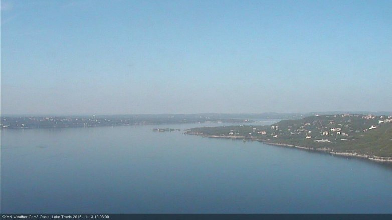 Lake Travis webcam, November 13, 2016 9:10 AM CT