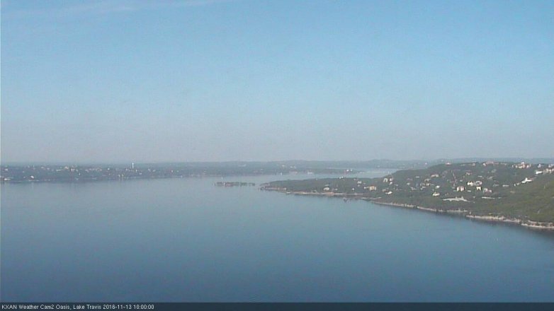 Lake Travis webcam, November 13, 2016 9:25 AM CT