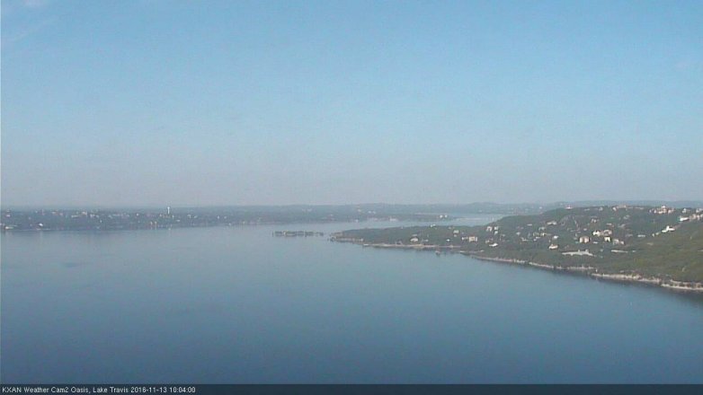 Lake Travis webcam, November 13, 2016 9:35 AM CT