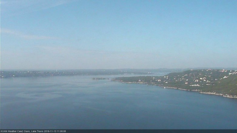 Lake Travis webcam, November 13, 2016 10:05 AM CT