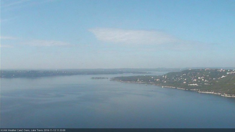 Lake Travis webcam, November 13, 2016 10:45 AM CT