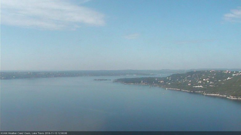 Lake Travis webcam, November 13, 2016 11:15 AM CT