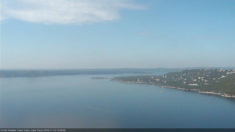 Lake Travis webcam, November 13, 2016 11:25 AM CT