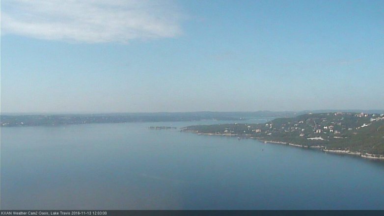 Lake Travis webcam, November 13, 2016 11:30 AM CT