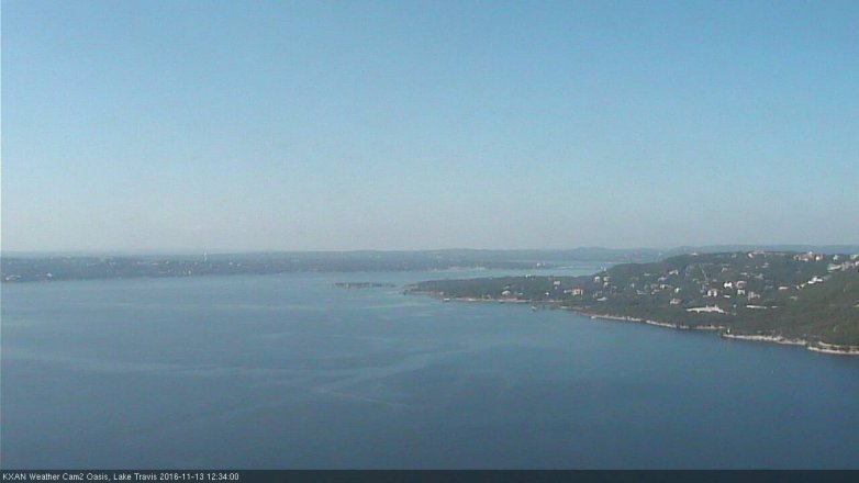 Lake Travis webcam, November 13, 2016 11:40 AM CT
