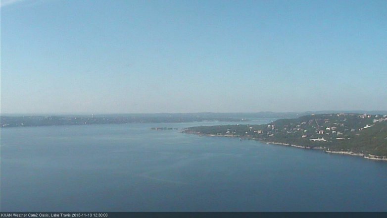 Lake Travis webcam, November 13, 2016 11:45 AM CT