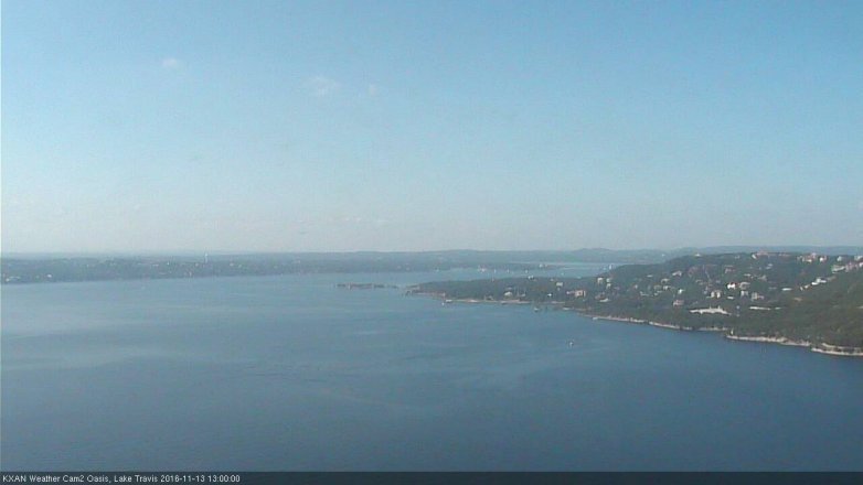Lake Travis webcam, November 13, 2016 12:25 PM CT