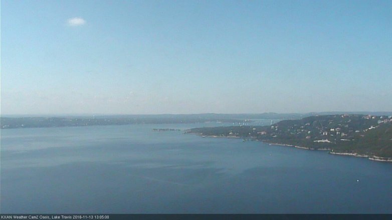 Lake Travis webcam, November 13, 2016 12:30 PM CT
