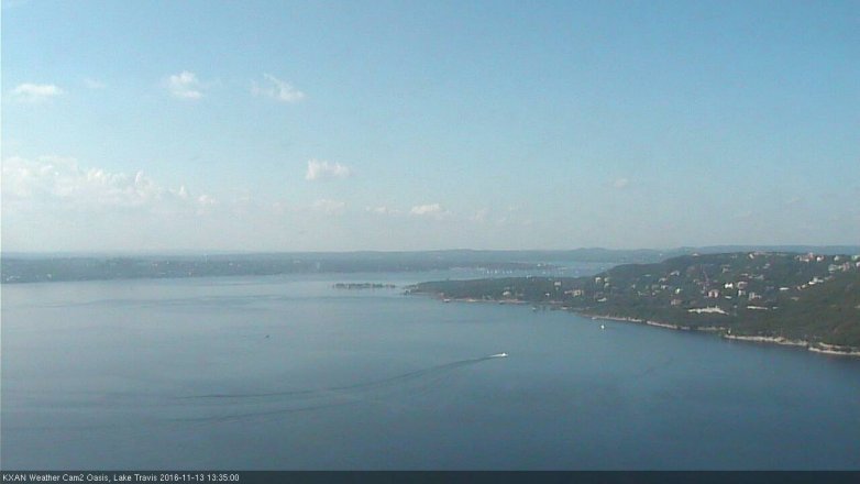 Lake Travis webcam, November 13, 2016 1:00 PM CT