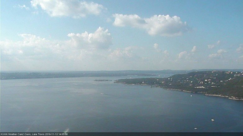 Lake Travis webcam, November 13, 2016 1:25 PM CT