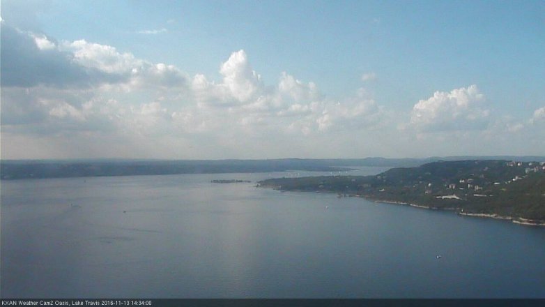 Lake Travis webcam, November 13, 2016 2:05 PM CT