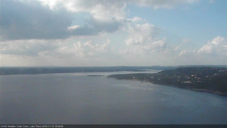 Lake Travis webcam, November 13, 2016 2:30 PM CT