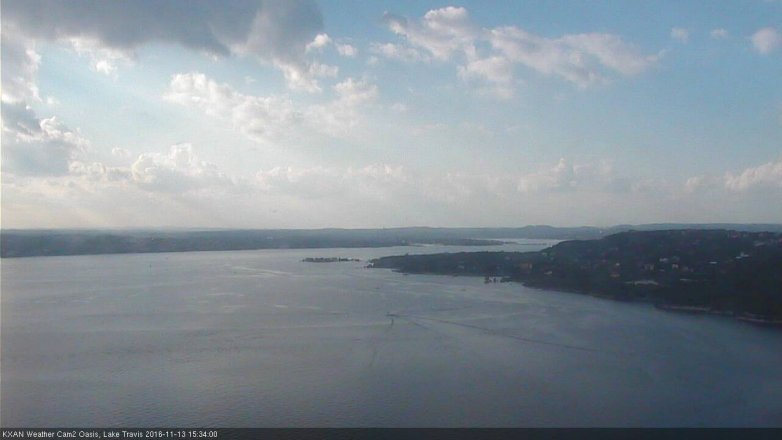 Lake Travis webcam, November 13, 2016 2:50 PM CT