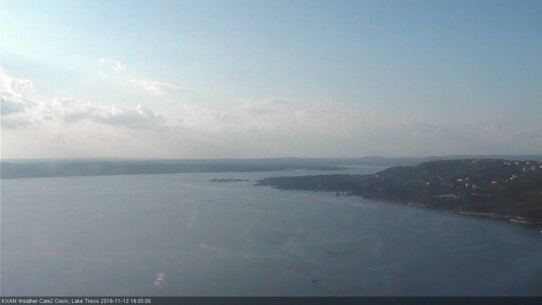 Lake Travis webcam, November 13, 2016 3:20 PM CT