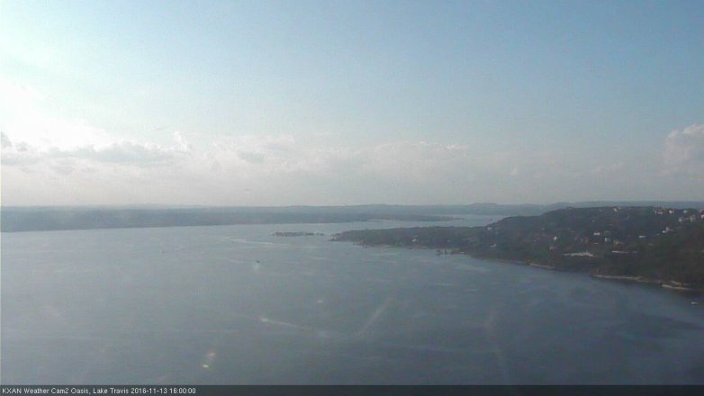 Lake Travis webcam, November 13, 2016 3:25 PM CT