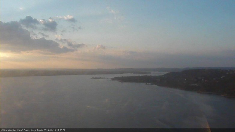 Lake Travis webcam, November 13, 2016 4:10 PM CT
