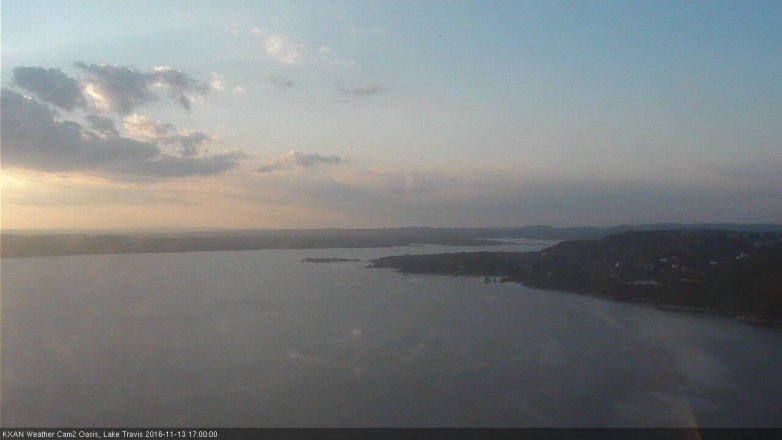 Lake Travis webcam, November 13, 2016 4:25 PM CT