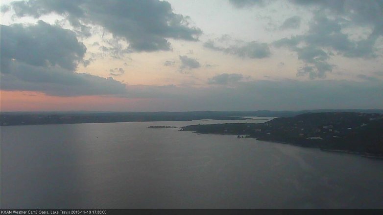 Lake Travis webcam, November 13, 2016 5:05 PM CT