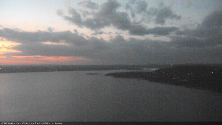 Lake Travis webcam, November 13, 2016 5:35 PM CT