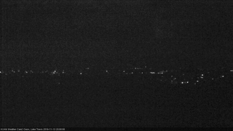 Lake Travis webcam, November 13, 2016 7:30 PM CT