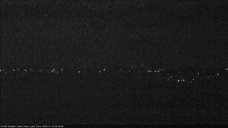 Lake Travis webcam, November 13, 2016 7:50 PM CT