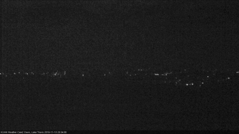 Lake Travis webcam, November 13, 2016 7:55 PM CT