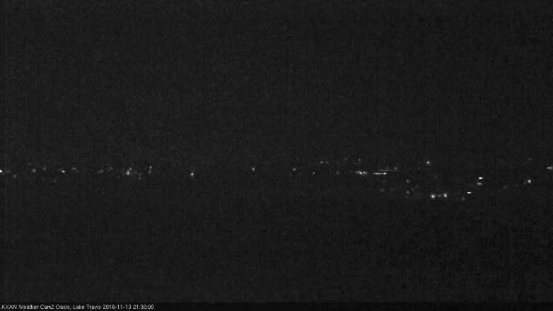 Lake Travis webcam, November 13, 2016 8:50 PM CT