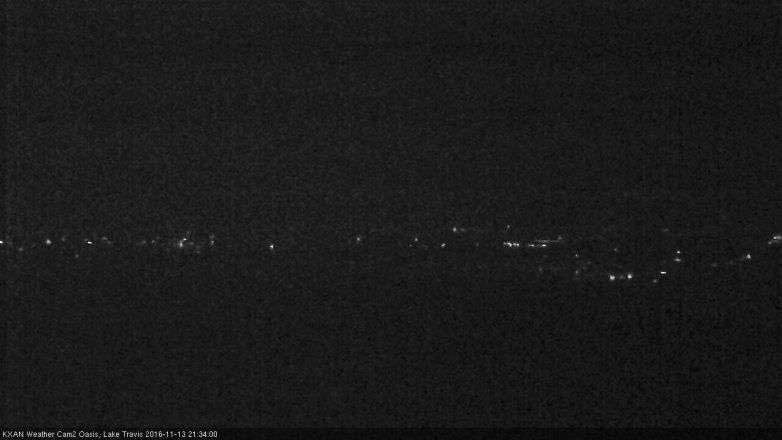 Lake Travis webcam, November 13, 2016 9:00 PM CT