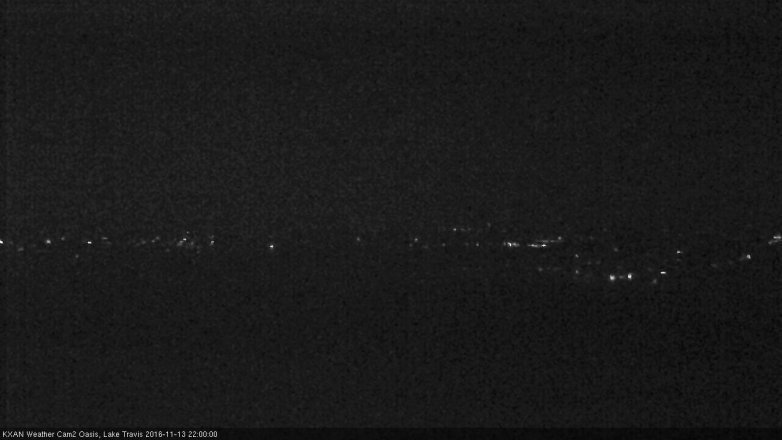 Lake Travis webcam, November 13, 2016 9:10 PM CT