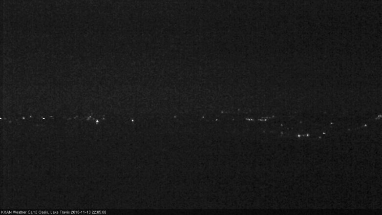 Lake Travis webcam, November 13, 2016 9:15 PM CT